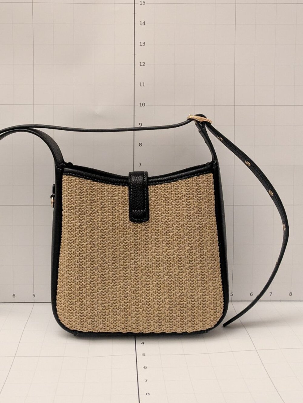 Coach Hadley Mini Crossbody Straw Toast Black CAL61 NWT - Picture 3 of 8